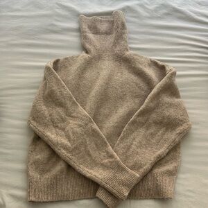 Cream turtleneck sweater